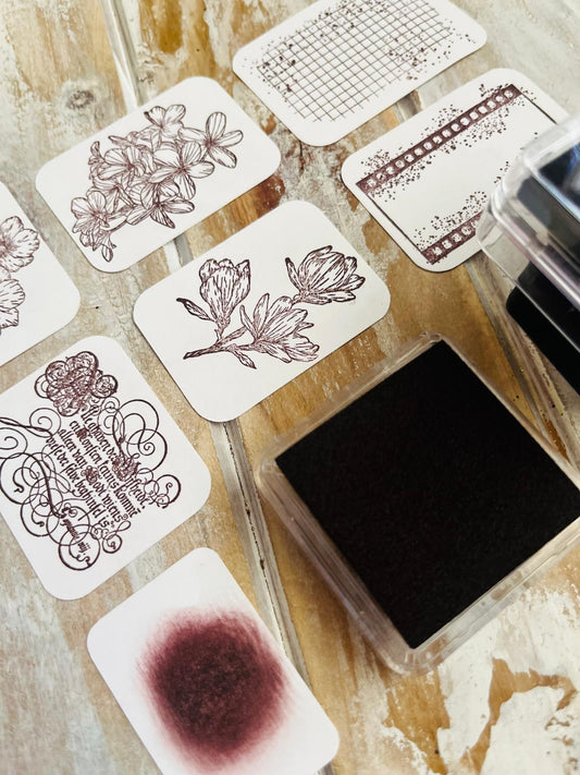 Rich Brown Ink Pad - Deep Earthy Tones for Journaling & Stamping