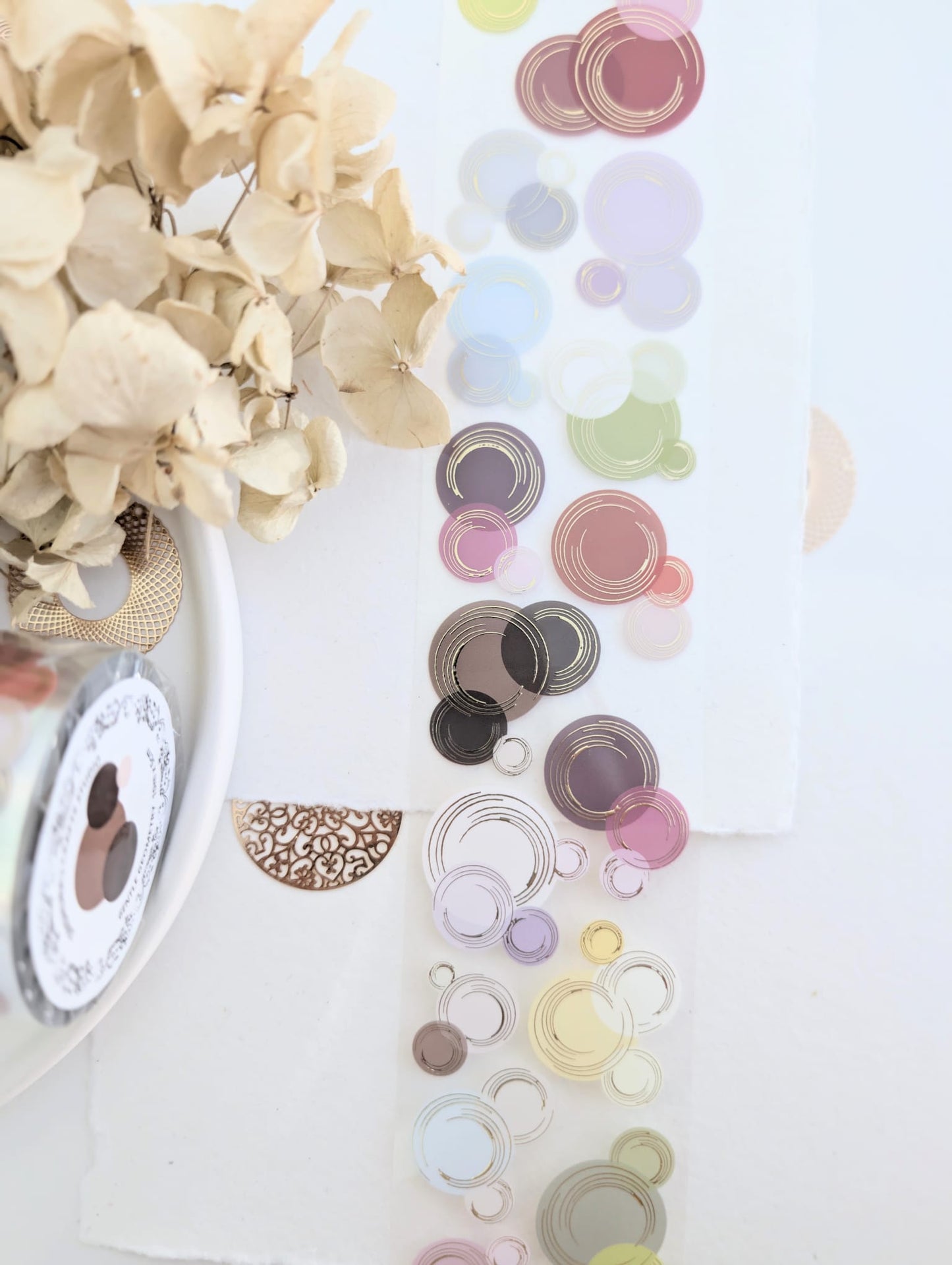Gentle Geometry | Gold Foil Clear PET Tape