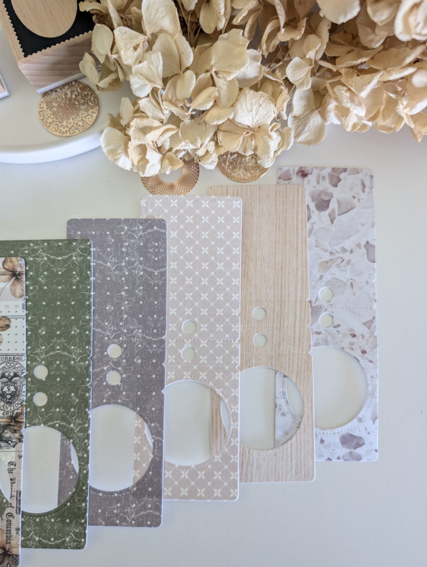 Scrapbook Frame Ephemera | 180 GSM Cardstock | Minimal Neutrals