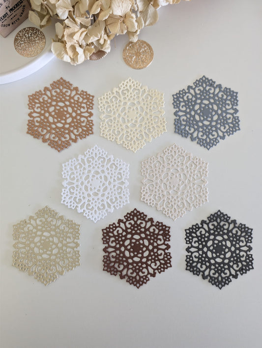 Snowflake Layering Die Cuts | Handmade | 160 GSM Cardstock