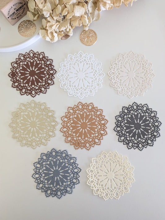 Mandala Layering Doilies | Handmade Die Cuts | 160 GSM