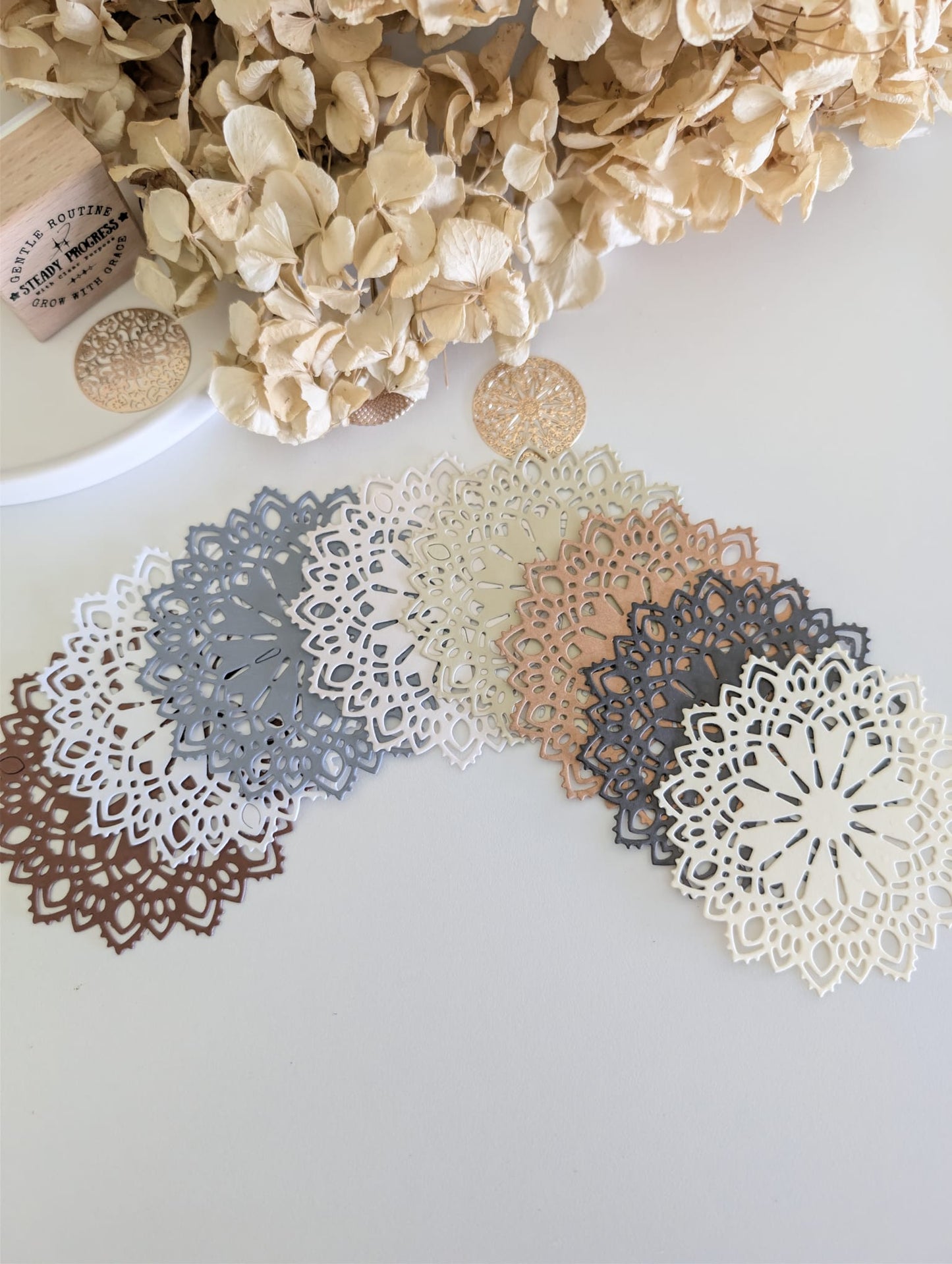 Mandala Layering Doilies | Handmade Die Cuts | 160 GSM