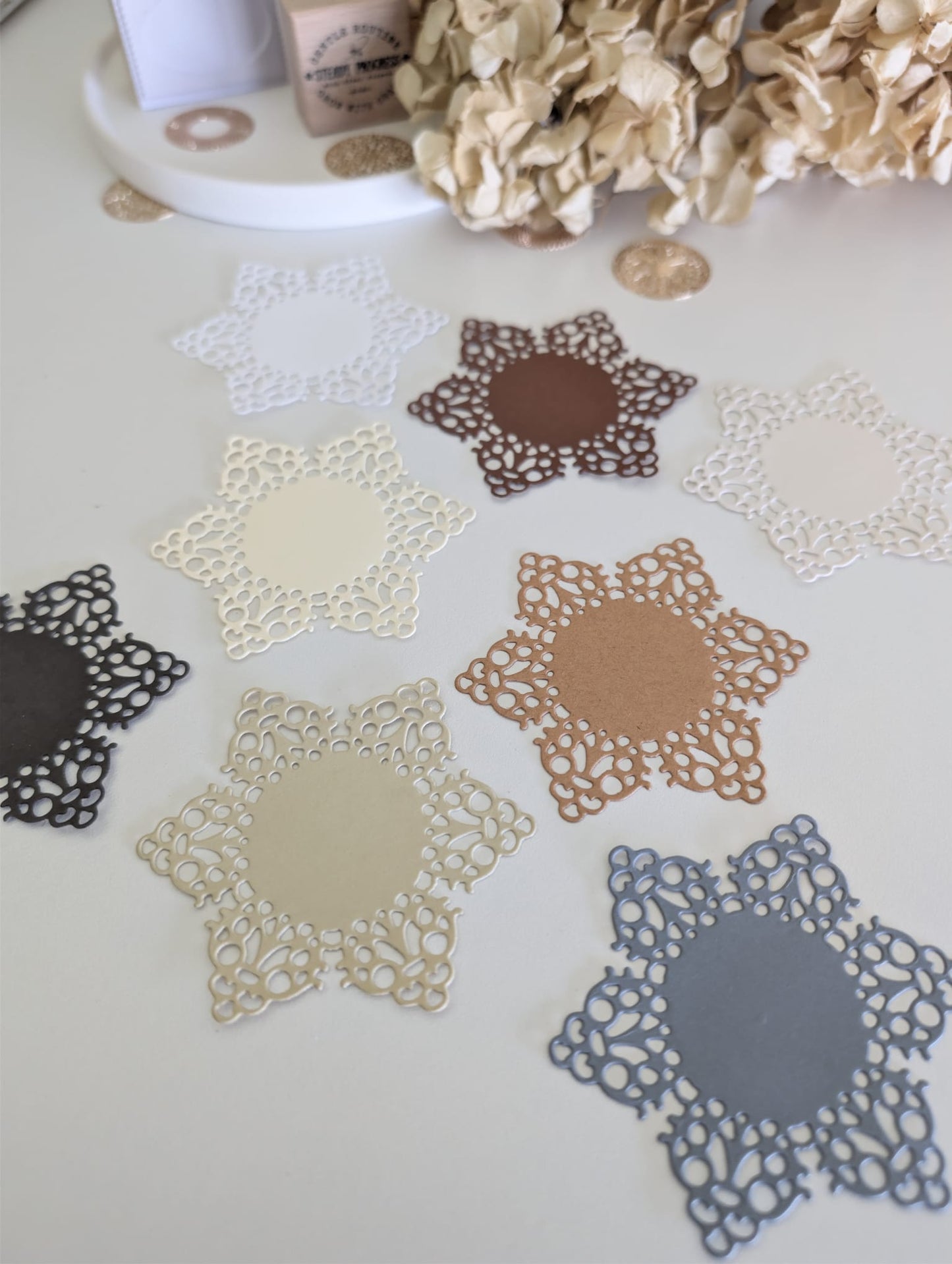 Vintage Lace Star Die Cuts | Journaling & Scrapbooking