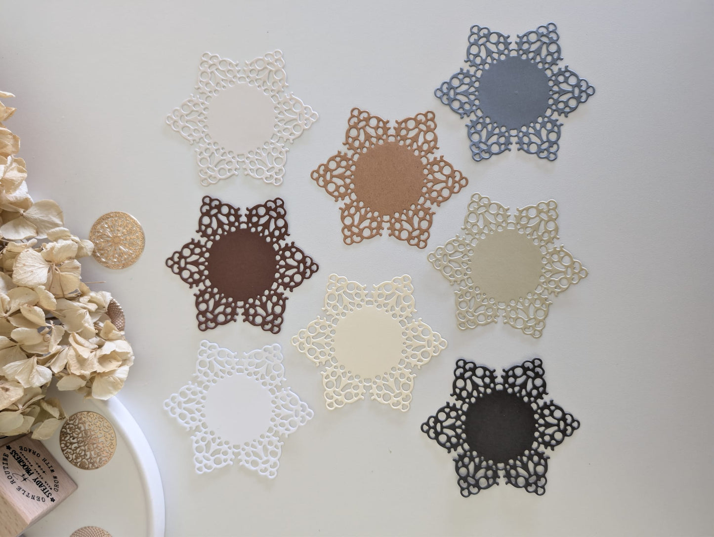 Vintage Lace Star Die Cuts | Journaling & Scrapbooking