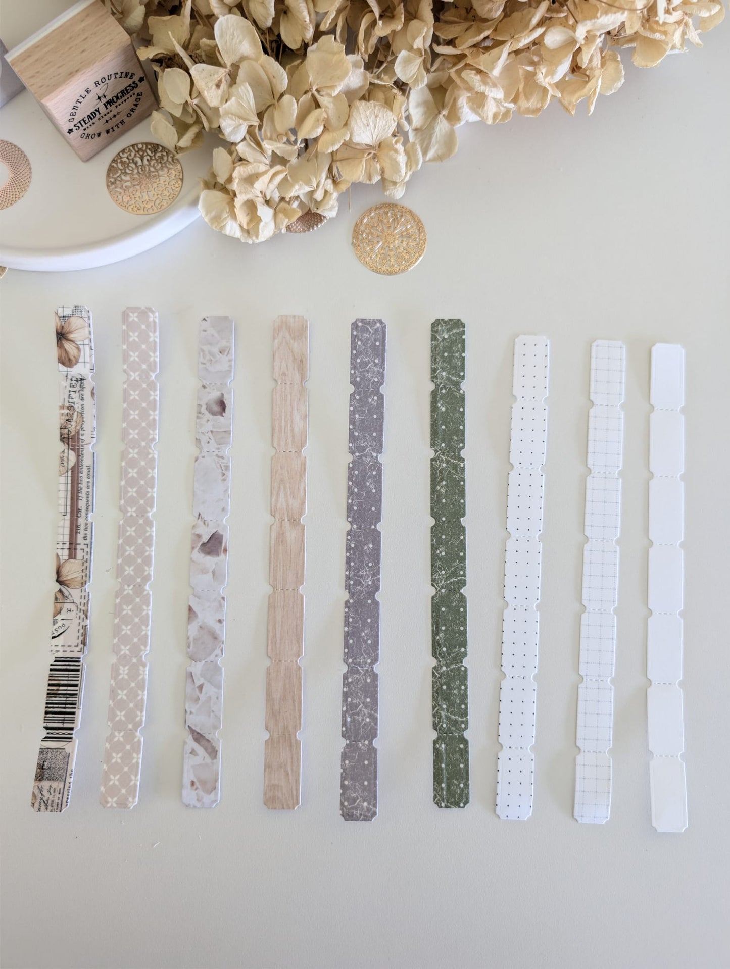 Minimal Index Tabs for Journals & Planners | 180 GSM Cardstock