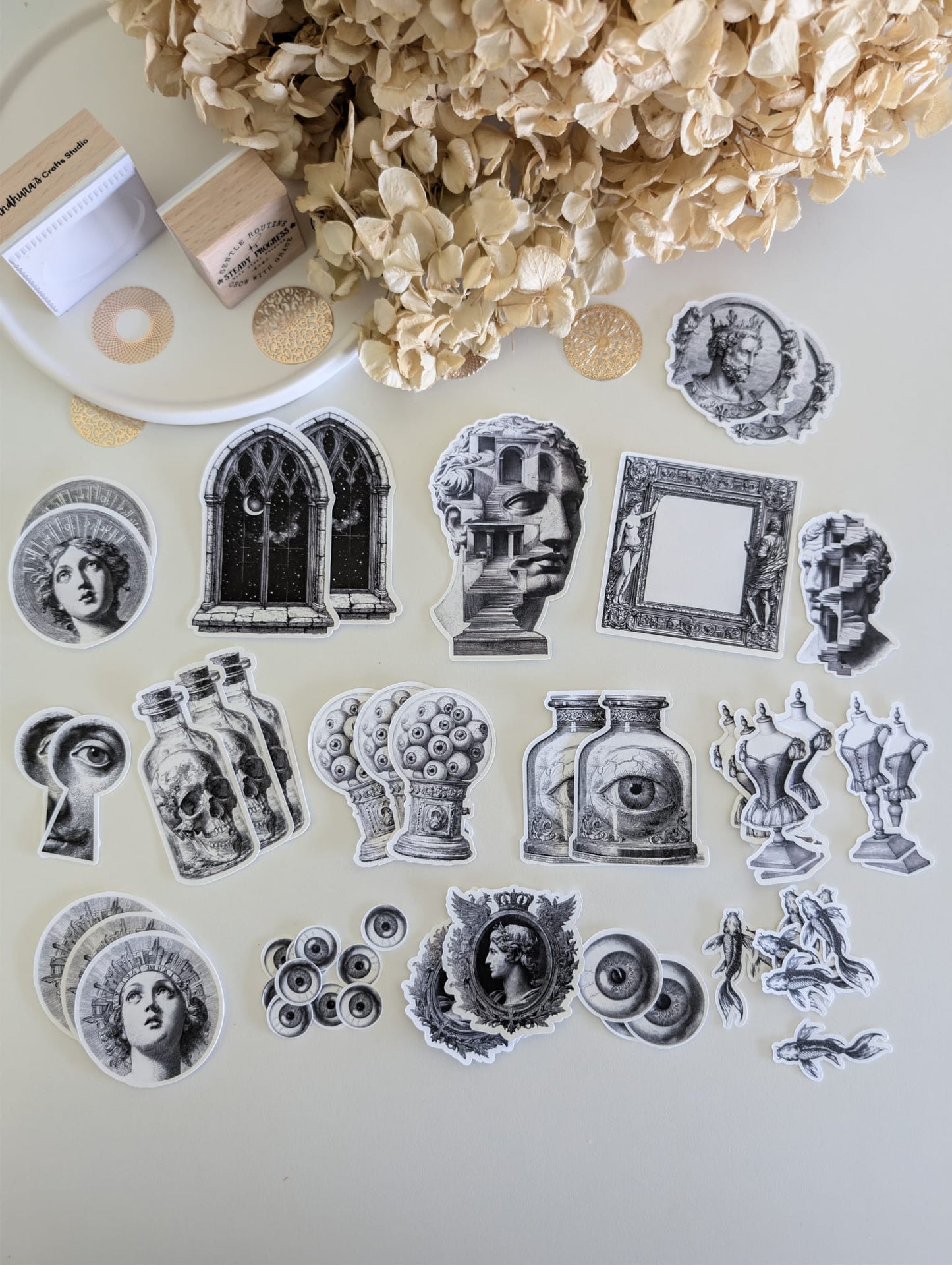 Dark Academia Ephemera Set | 180 GSM Cardstock