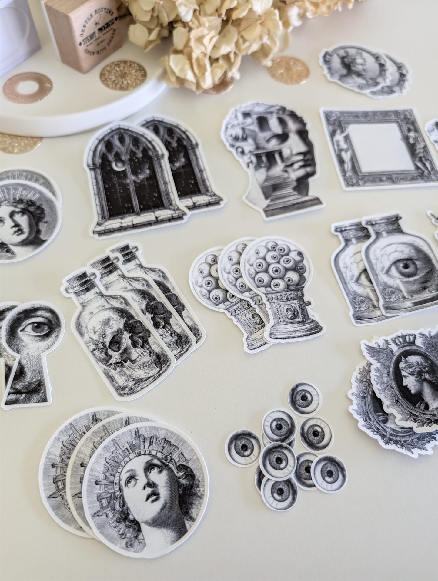 Dark Academia Ephemera Set | 180 GSM Cardstock