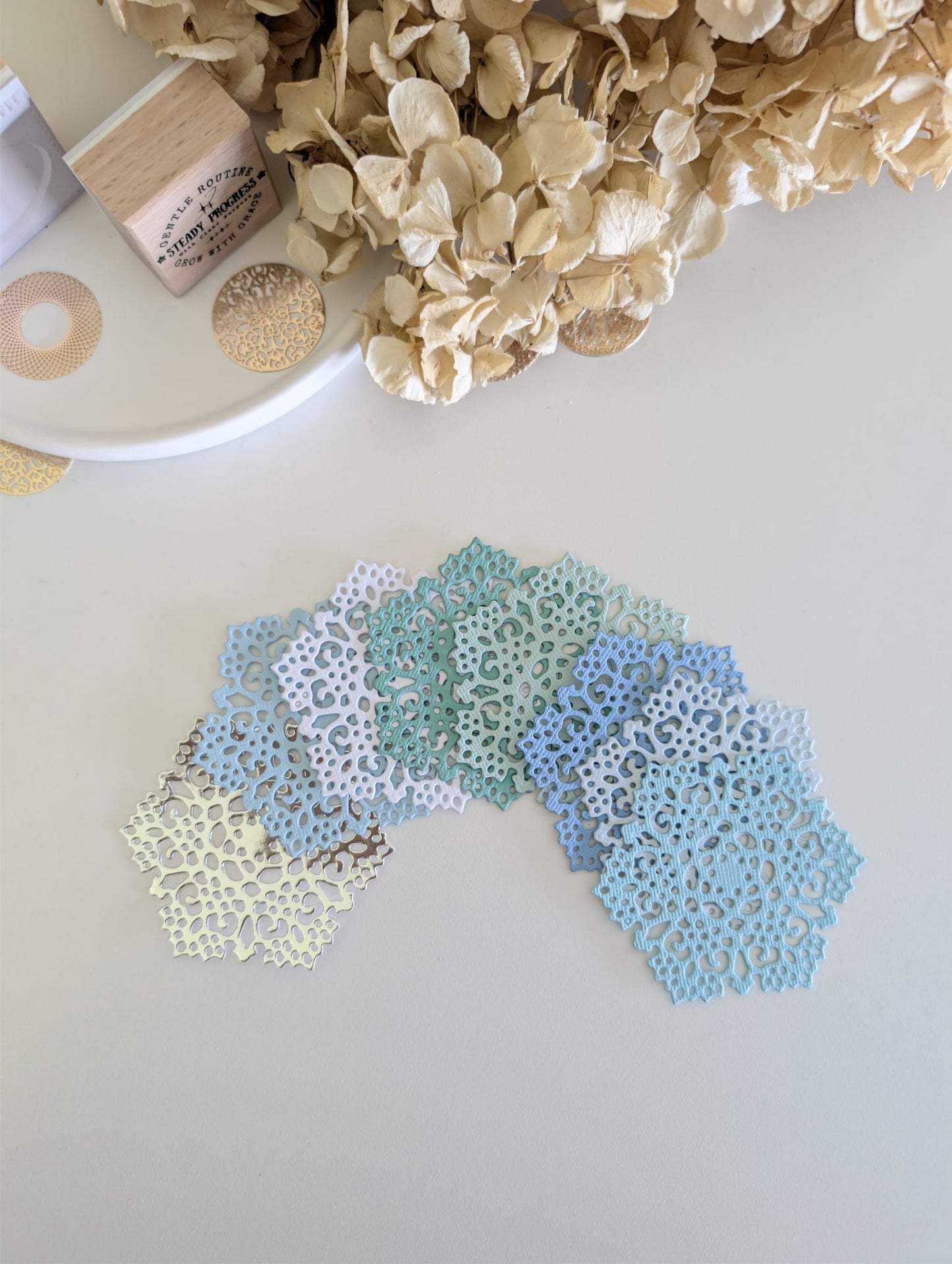 Winter Pastel Snowflake Die Cuts | 160 GSM Cardstock