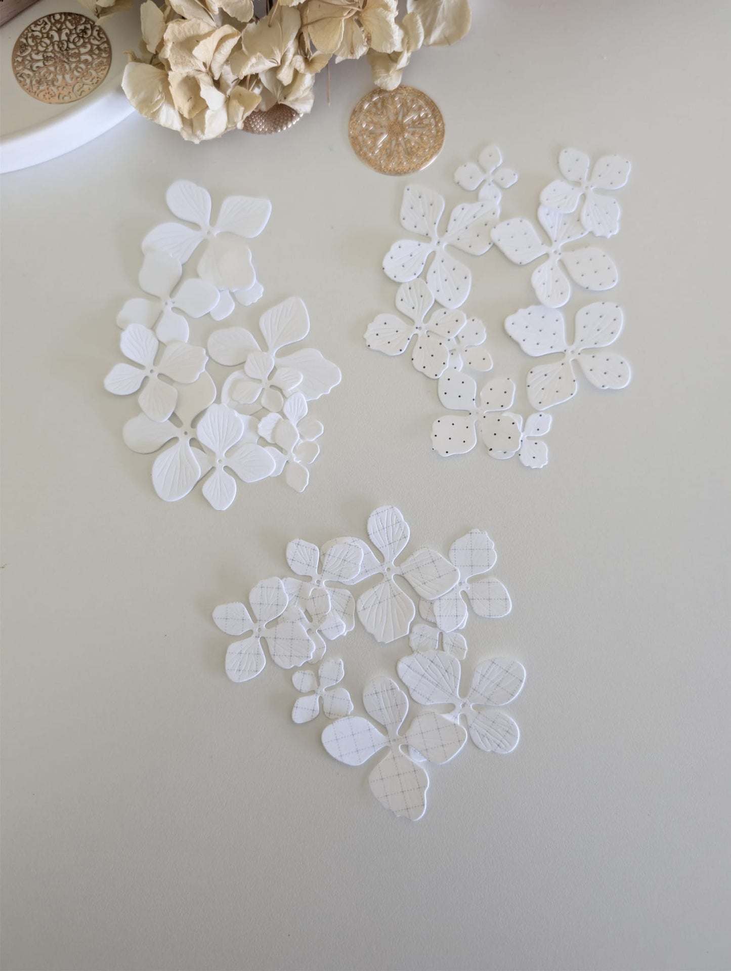 Floral Petal Die Cuts | 160 GSM Cardstock (Handmade)