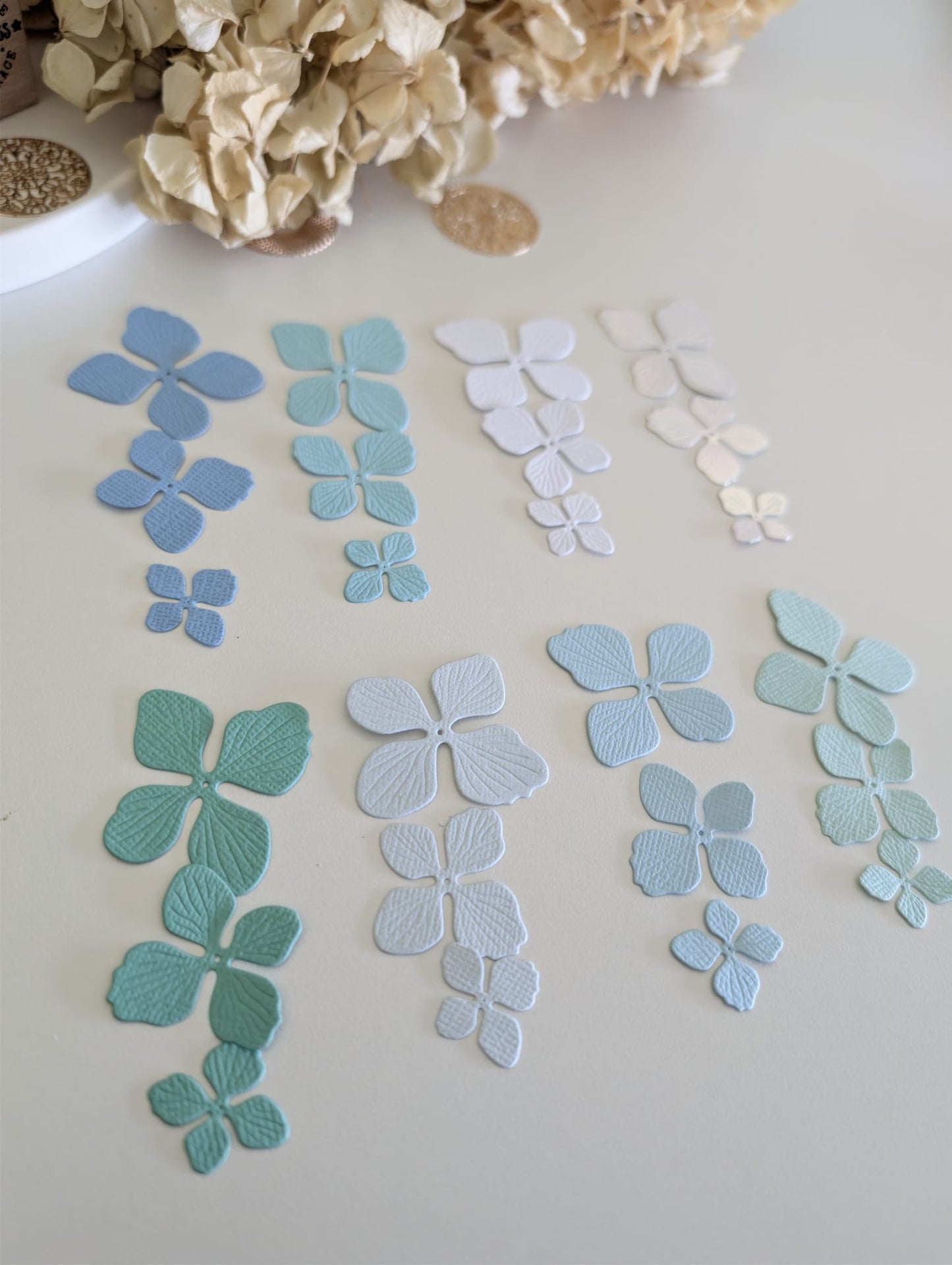 Floral Petal Die Cuts | 160 GSM Cardstock (Handmade)