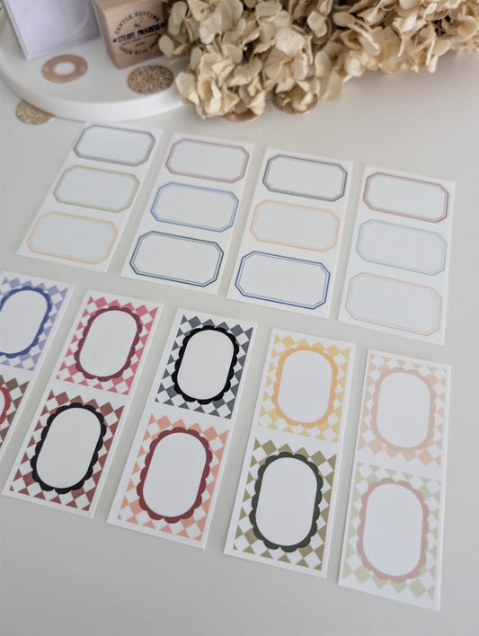Journaling Frame Cards | 180 GSM Cardstock (Home Printed)