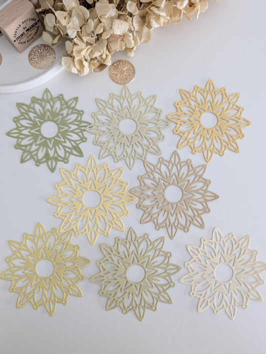 Sunburst Frame Die Cuts | 160 GSM Cardstock (Handmade)