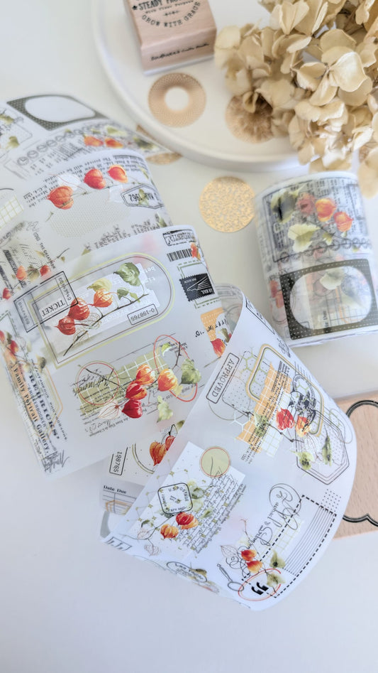 Matte PET Tape | Organic Grid | 10m Roll