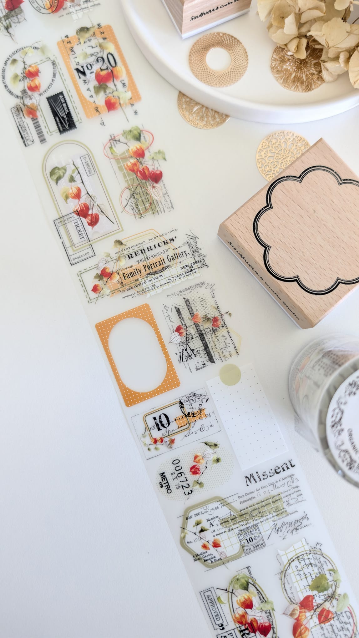 Matte PET Tape | Organic Grid | 10m Roll