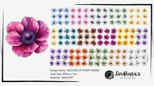 Blooms of Every Shade | Matte PET Tape