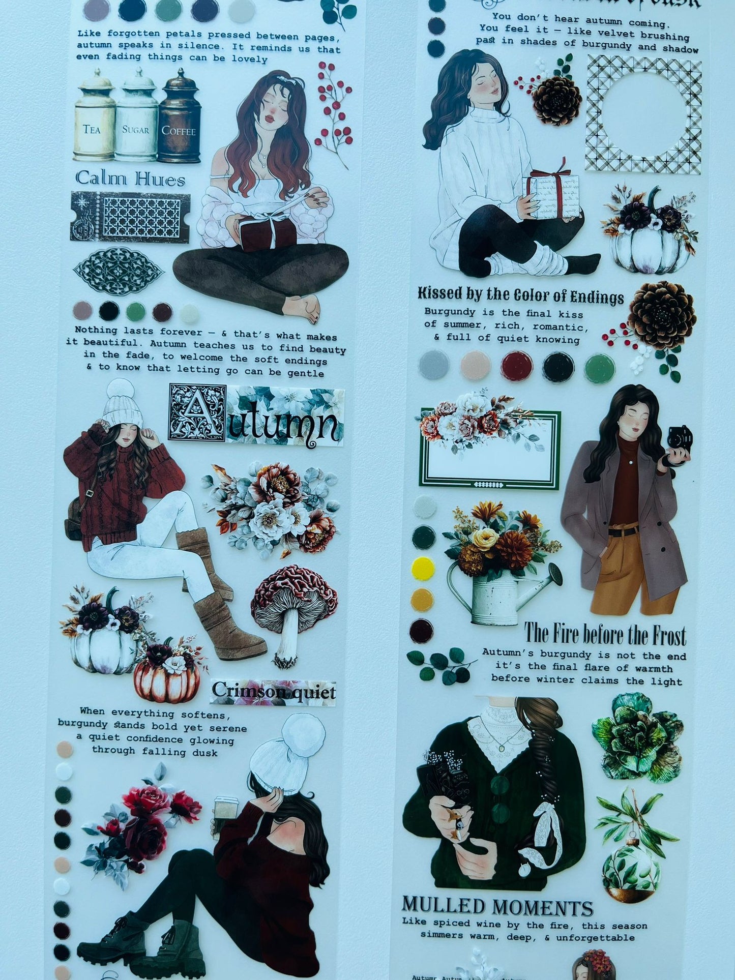 Amber Season | Matt PET Tape for Scrapbook & Journaling