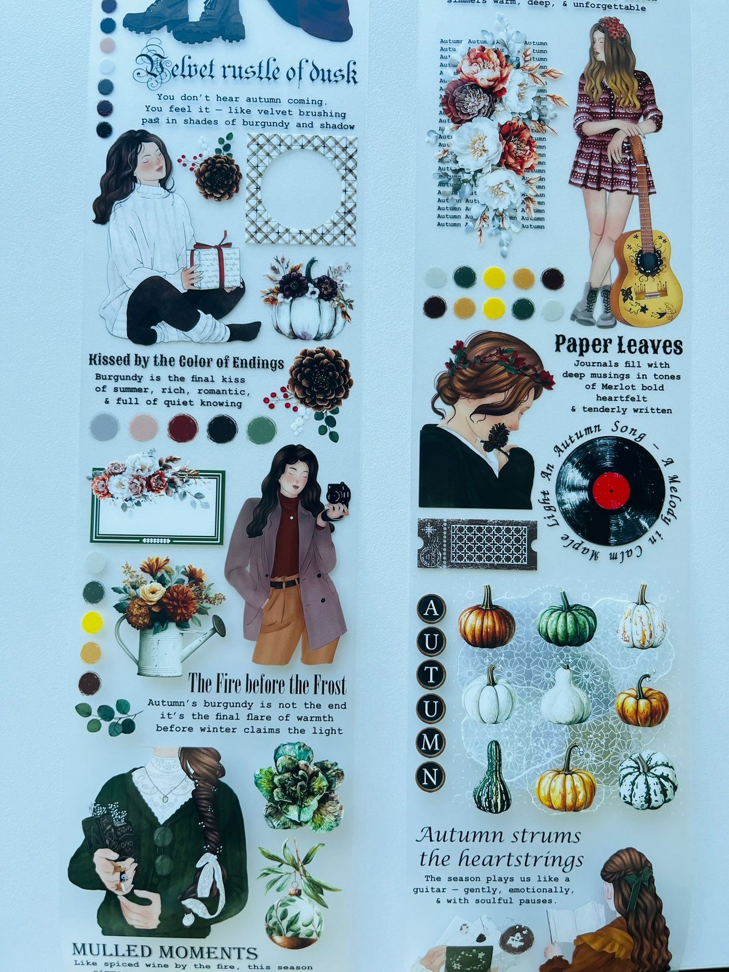 Amber Season | Matt PET Tape for Scrapbook & Journaling