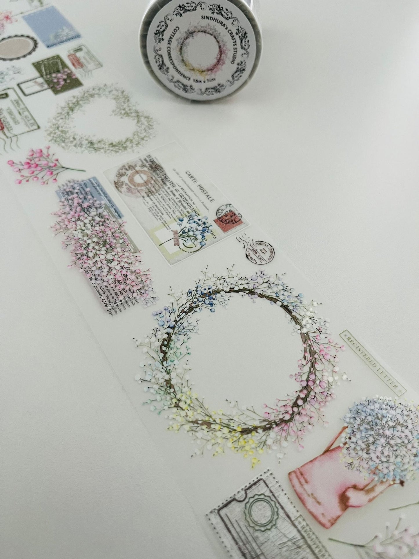Cottage Correspondence | Matt PET Tape for Scrapbook & Journaling