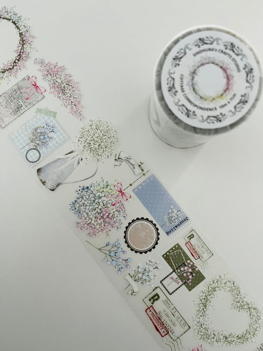 Cottage Correspondence | Matt PET Tape for Scrapbook & Journaling