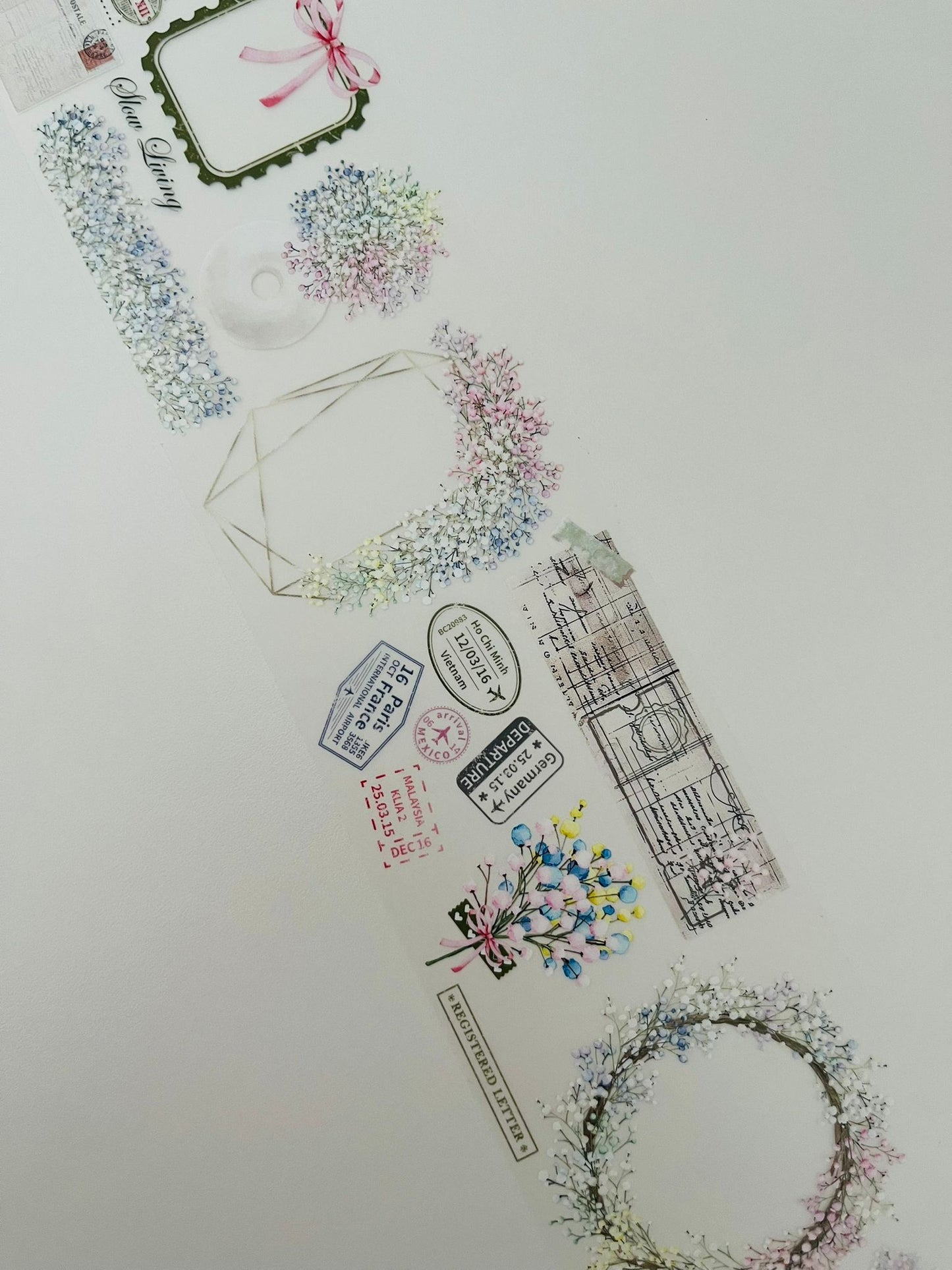 Cottage Correspondence | Matt PET Tape for Scrapbook & Journaling