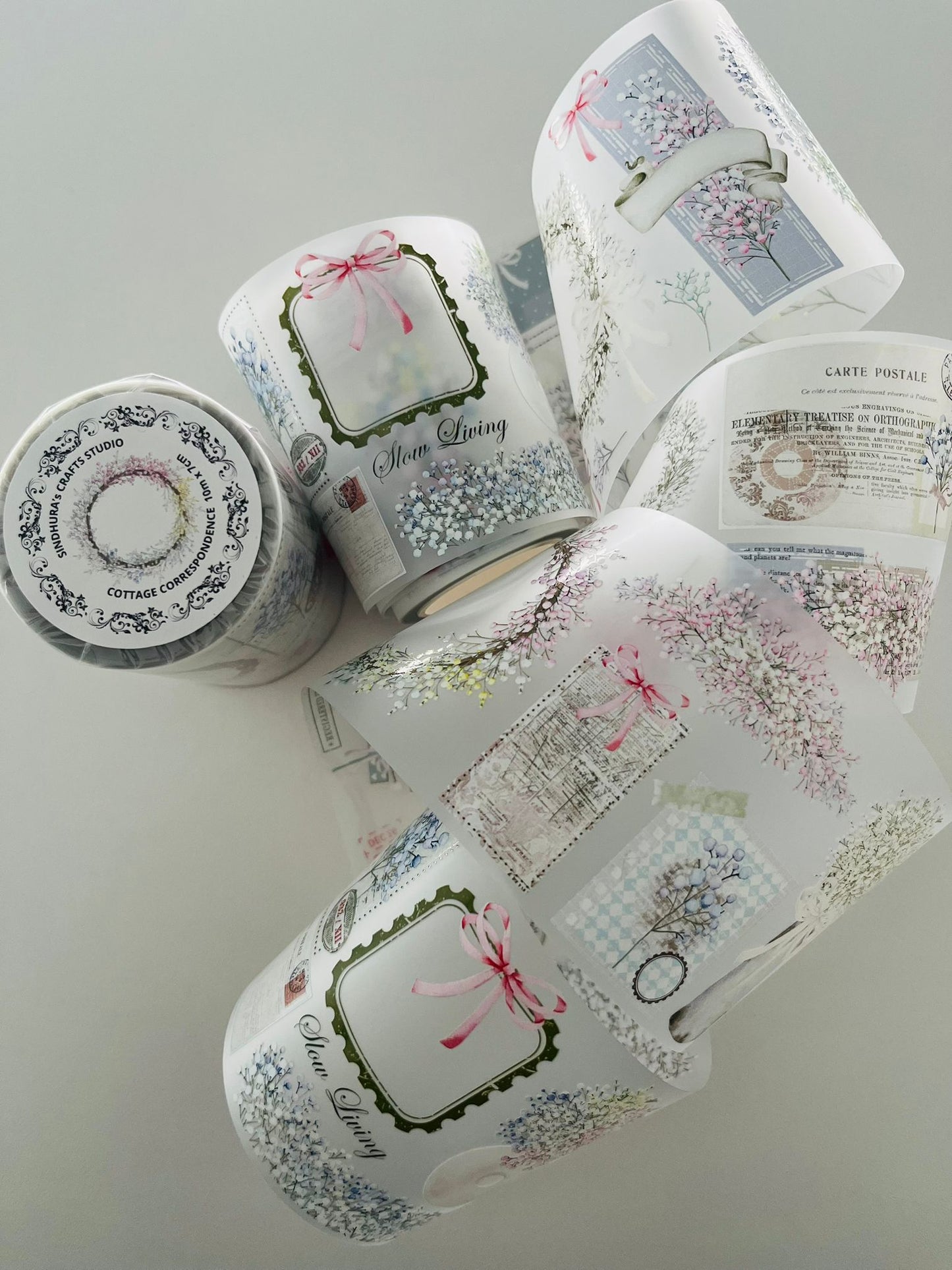 Cottage Correspondence | Matt PET Tape for Scrapbook & Journaling