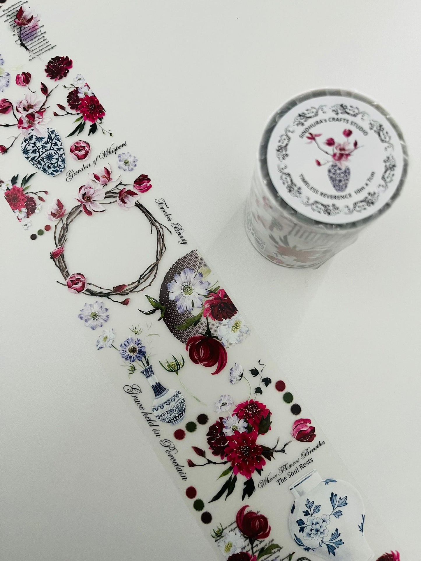 Timeless Reverence | Matt PET Tape for Scrapbook & Journaling