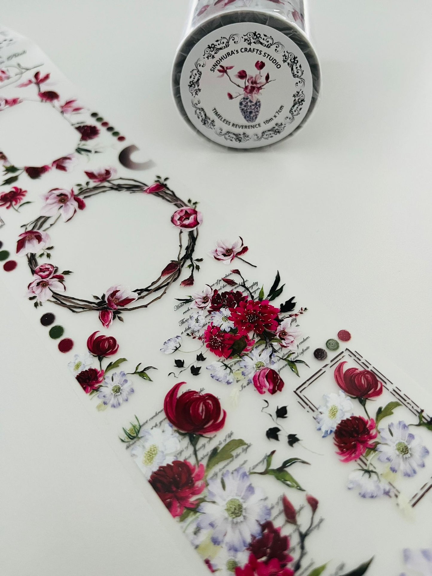 Timeless Reverence | Matt PET Tape for Scrapbook & Journaling