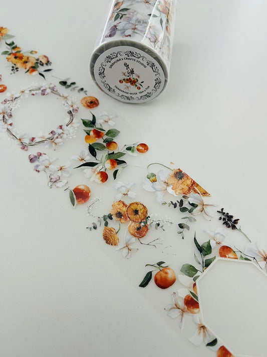 Tangerine Muse | Matt PET Tape for Scrapbook & Journaling