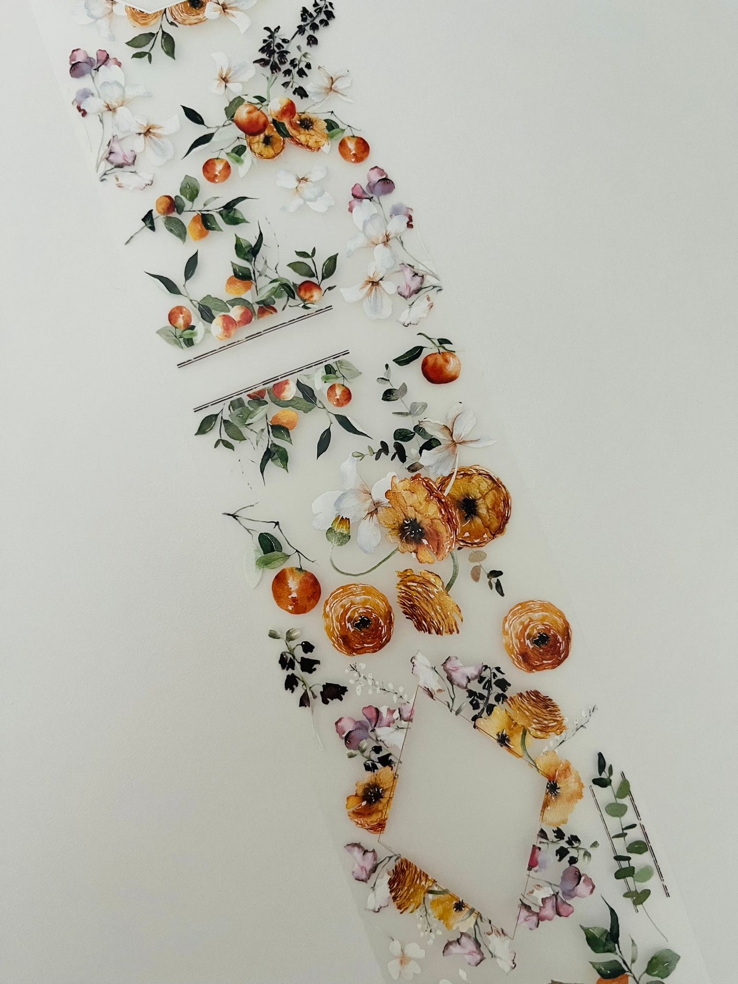 Tangerine Muse | Matt PET Tape for Scrapbook & Journaling