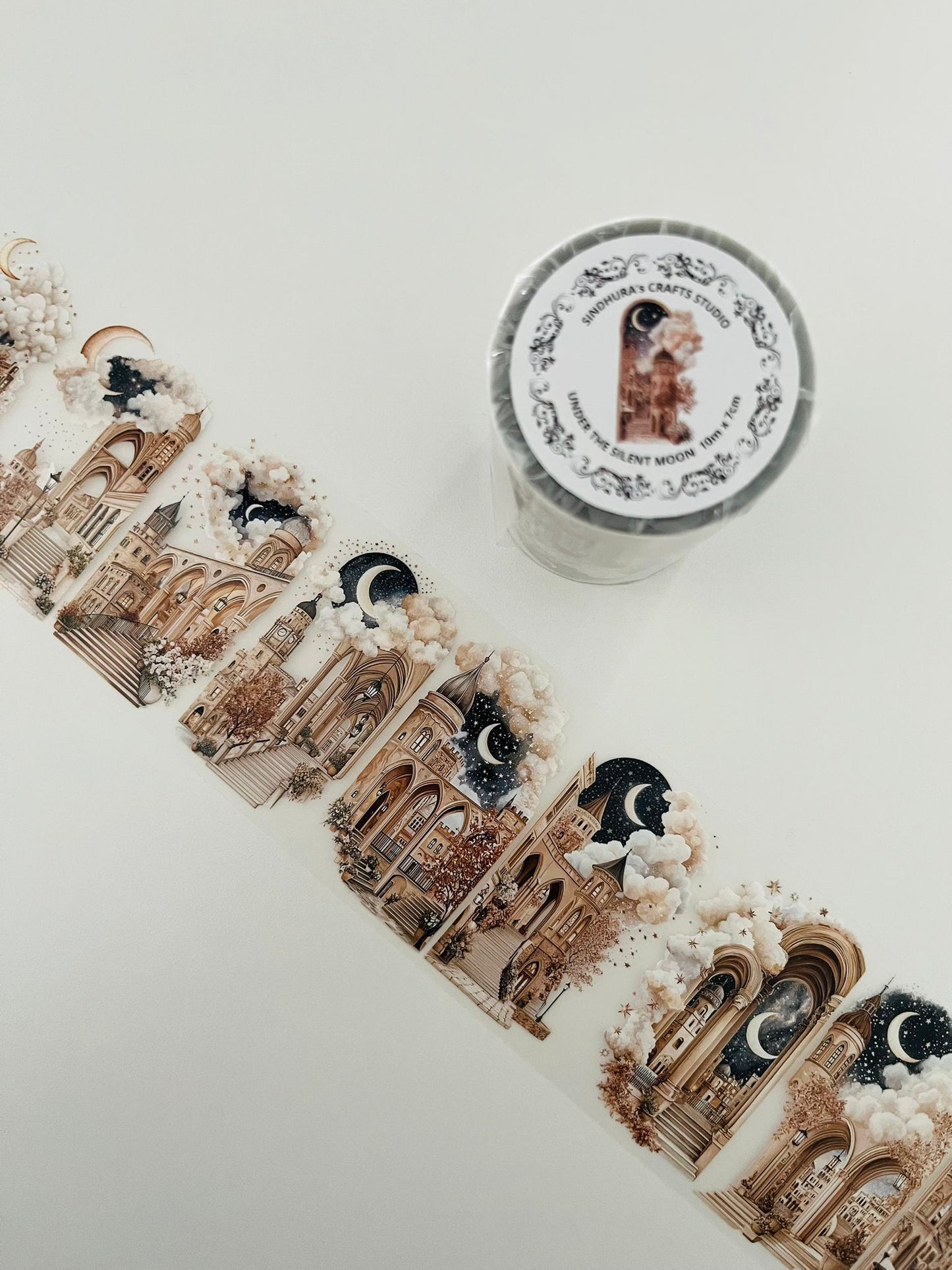 Under the Silent Moon | Matt PET Tape for Scrapbook & Journaling