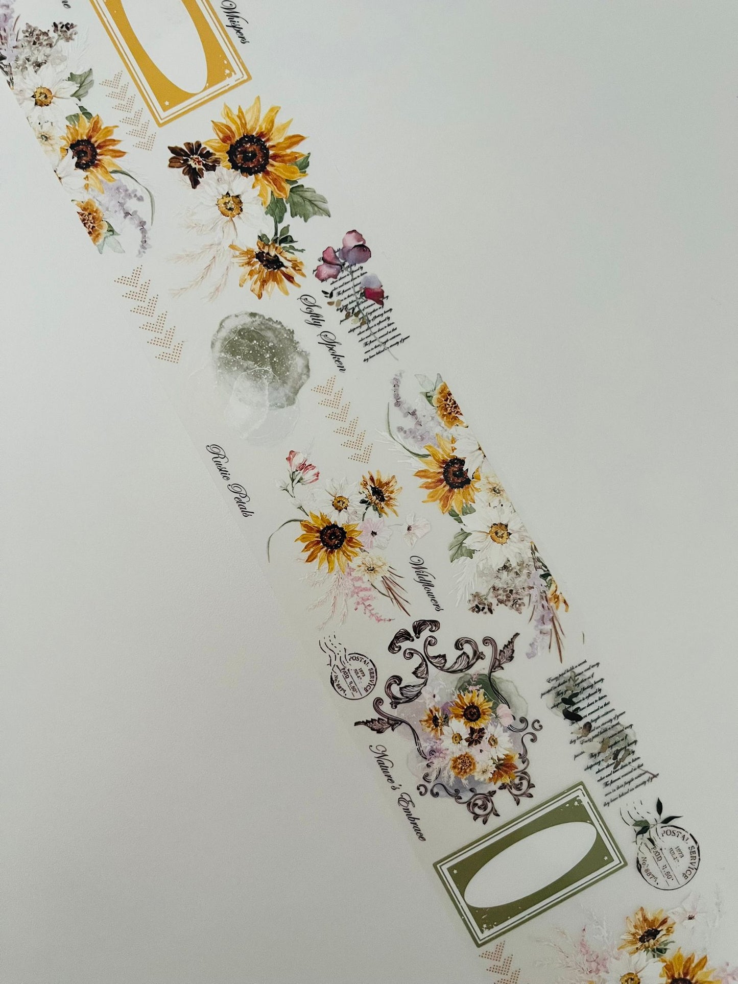 Fields of Amber | Matt PET Tape for Scrapbook & Journaling