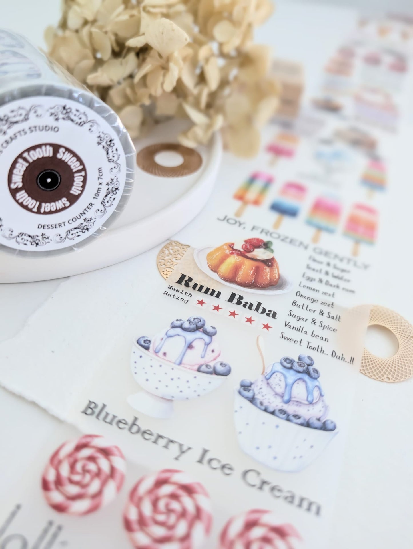 Dessert Counter | Sweet Treats Matte PET Tape