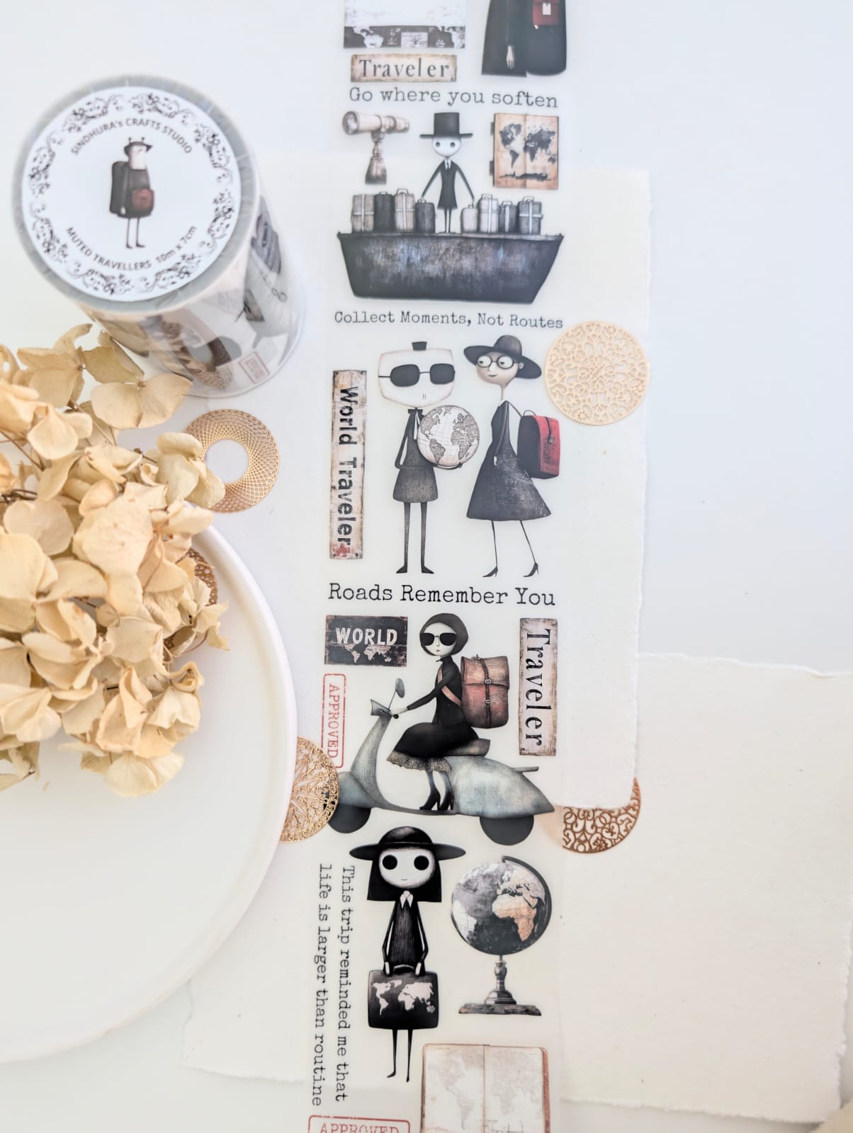 Muted Travellers | Storybook Journey Matte PET Tape