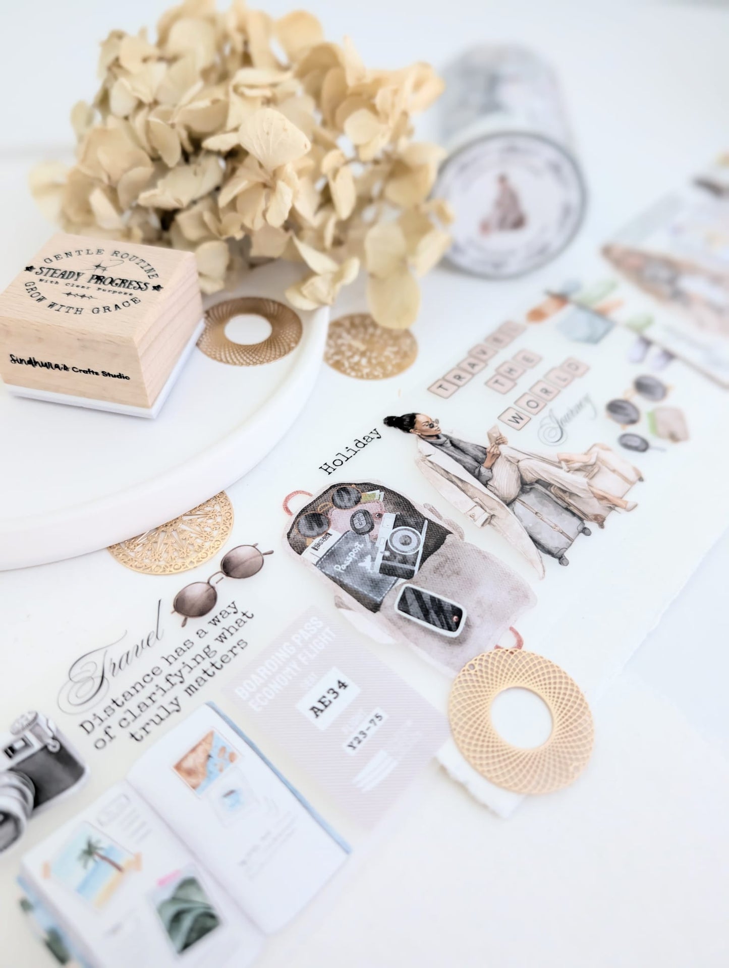 Beyond Routine | Travel-Themed Matte PET Tape