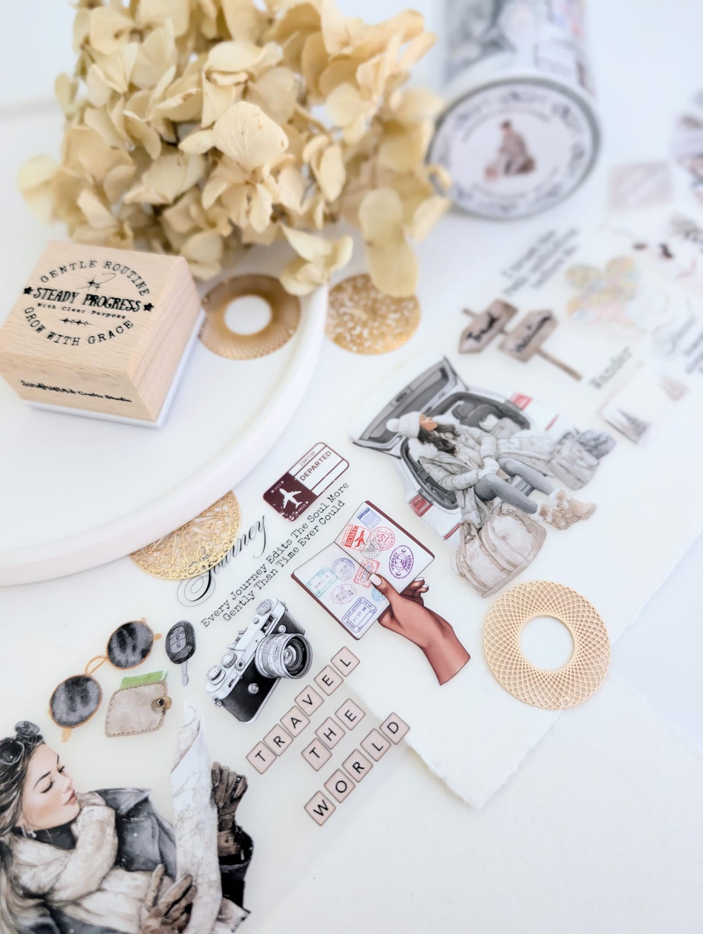 Beyond Routine | Travel-Themed Matte PET Tape