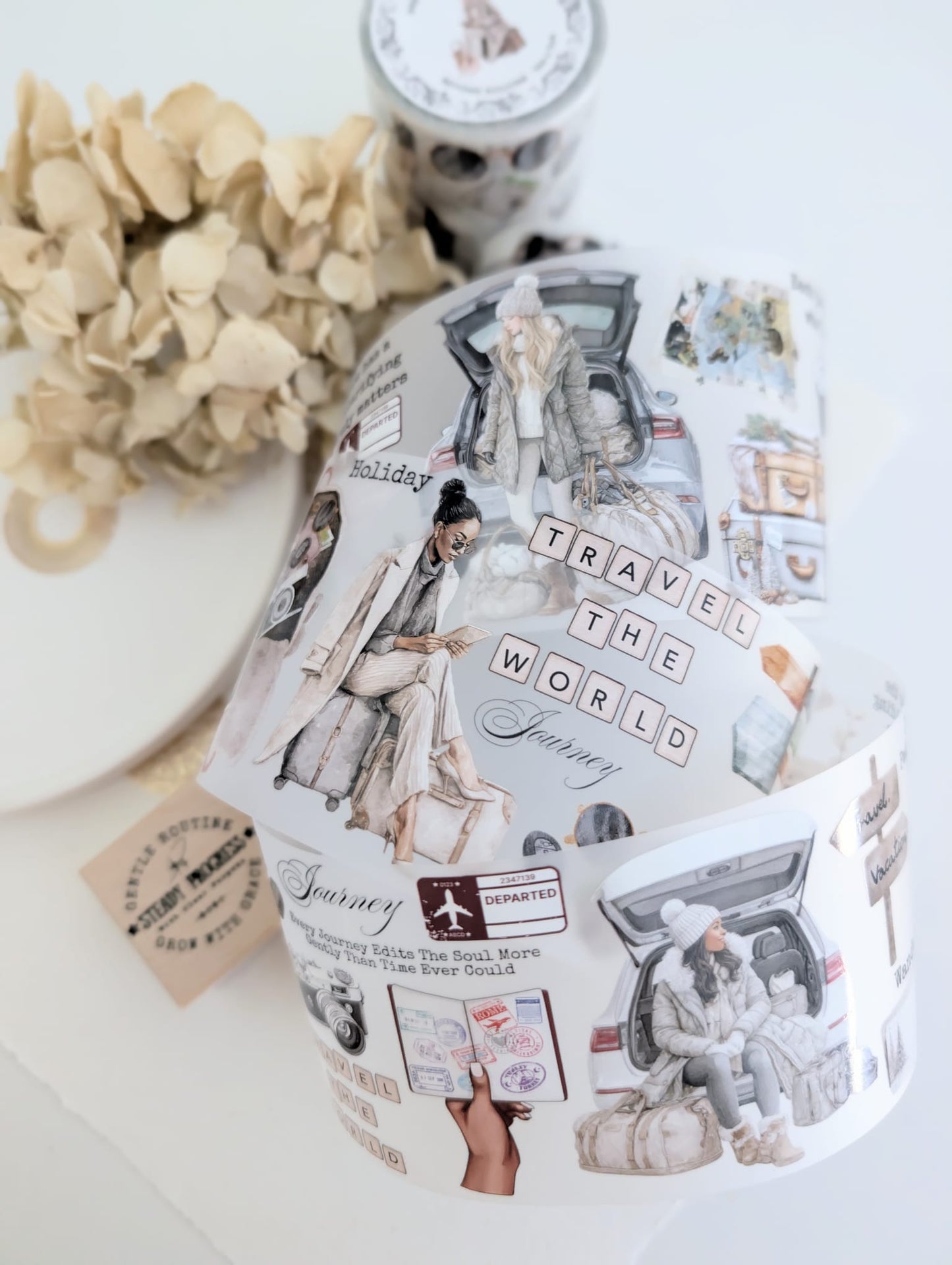 Beyond Routine | Travel-Themed Matte PET Tape
