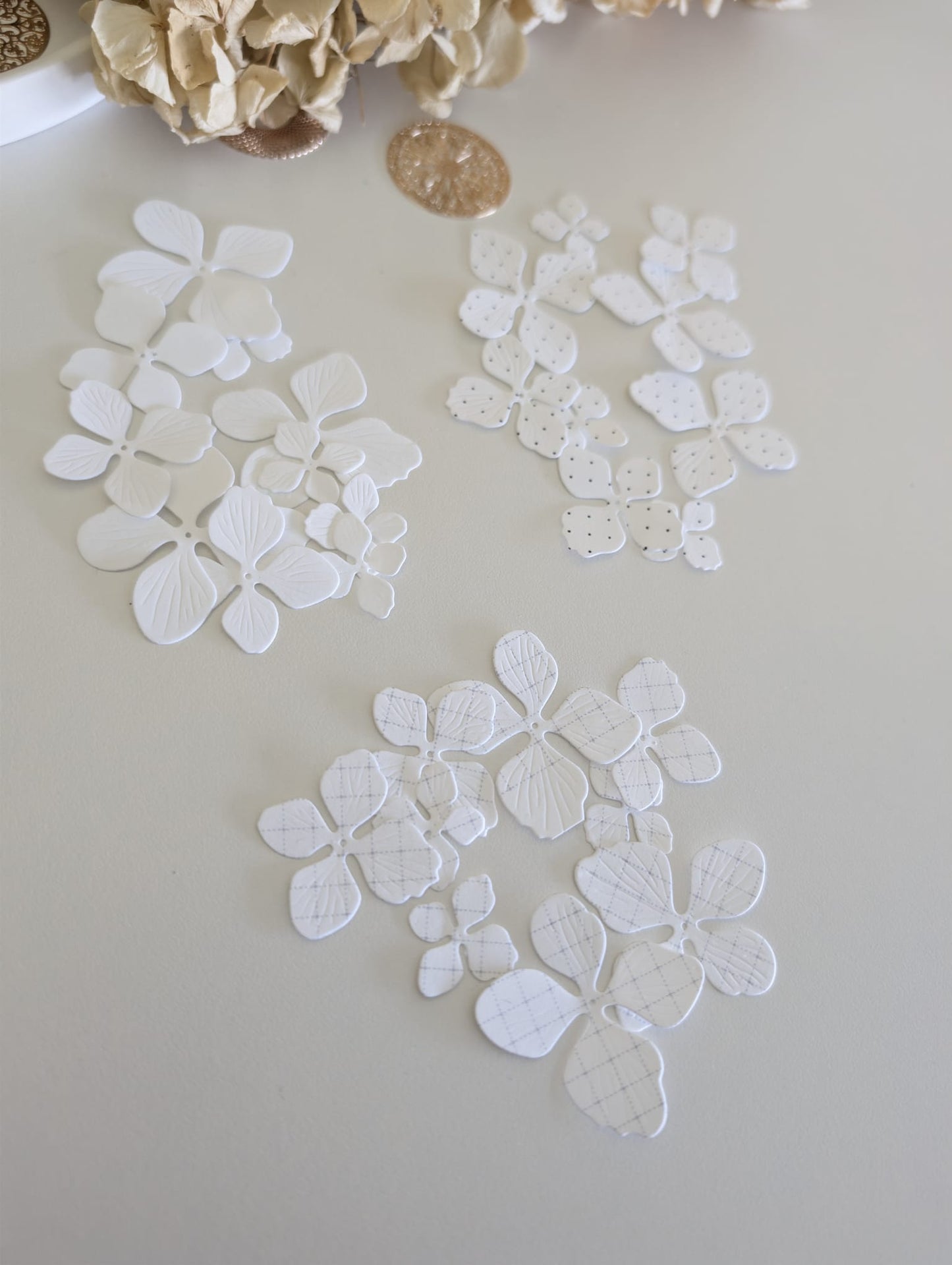 Floral Petal Die Cuts | 160 GSM Cardstock (Handmade)