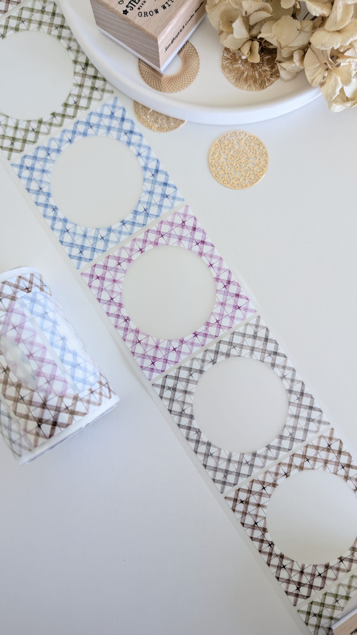 Soft Weave Matte PET Tape | Woven Grid Frames | 100cm x 7cm Loop