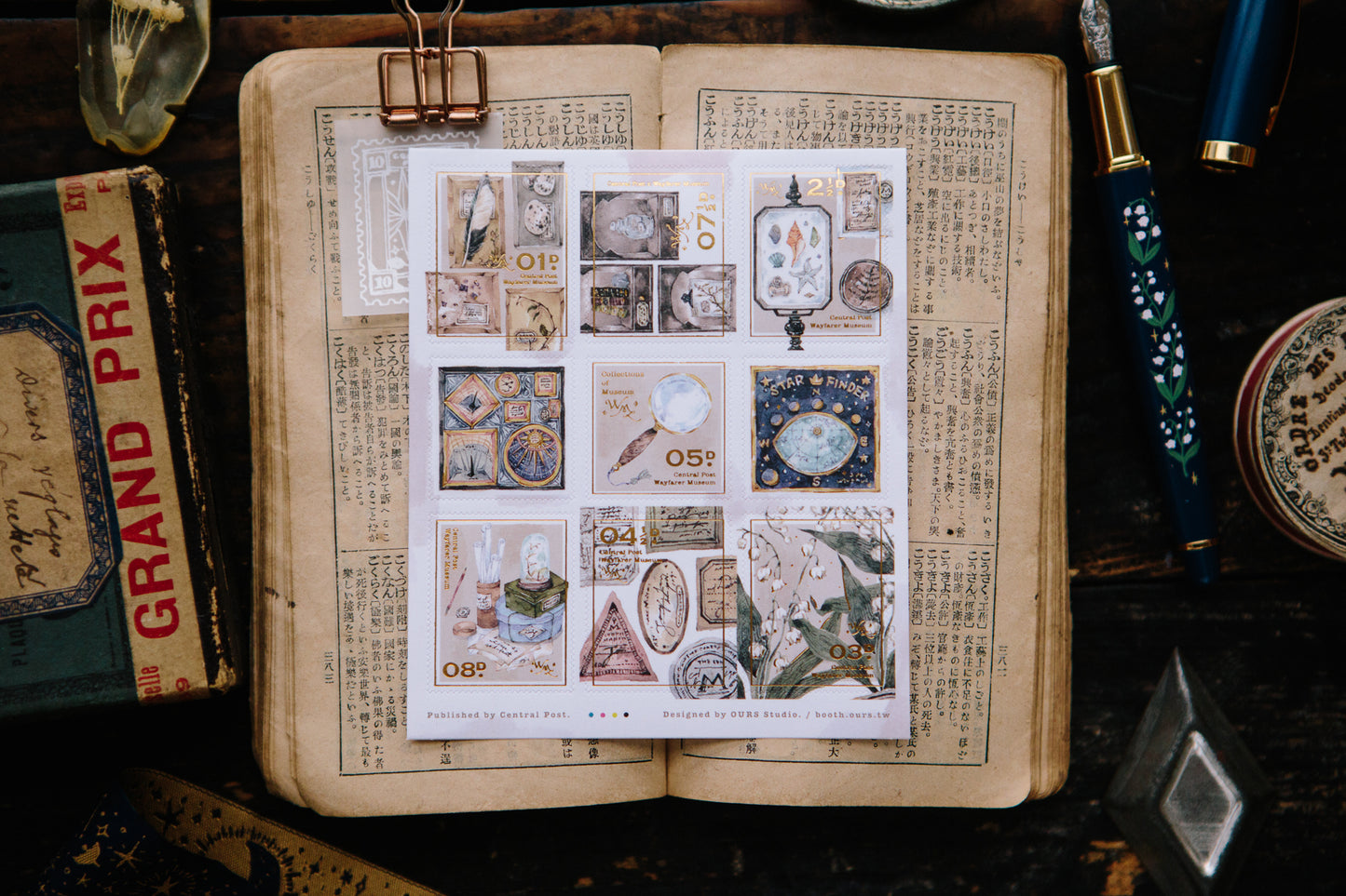 Collection of Museum Stamp Sticker Set | OURS Studio