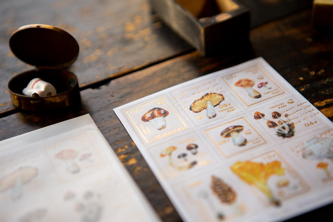Mushroom Recipe Stamp Sticker Set | OURS Studio