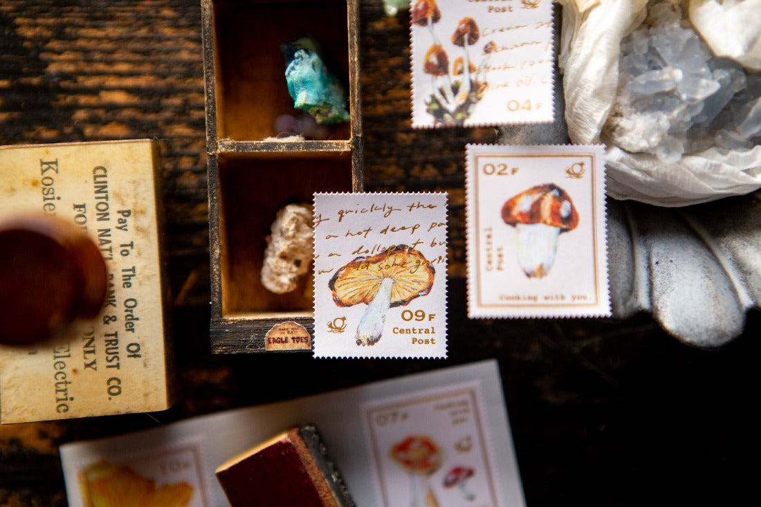 Mushroom Recipe Stamp Sticker Set | OURS Studio