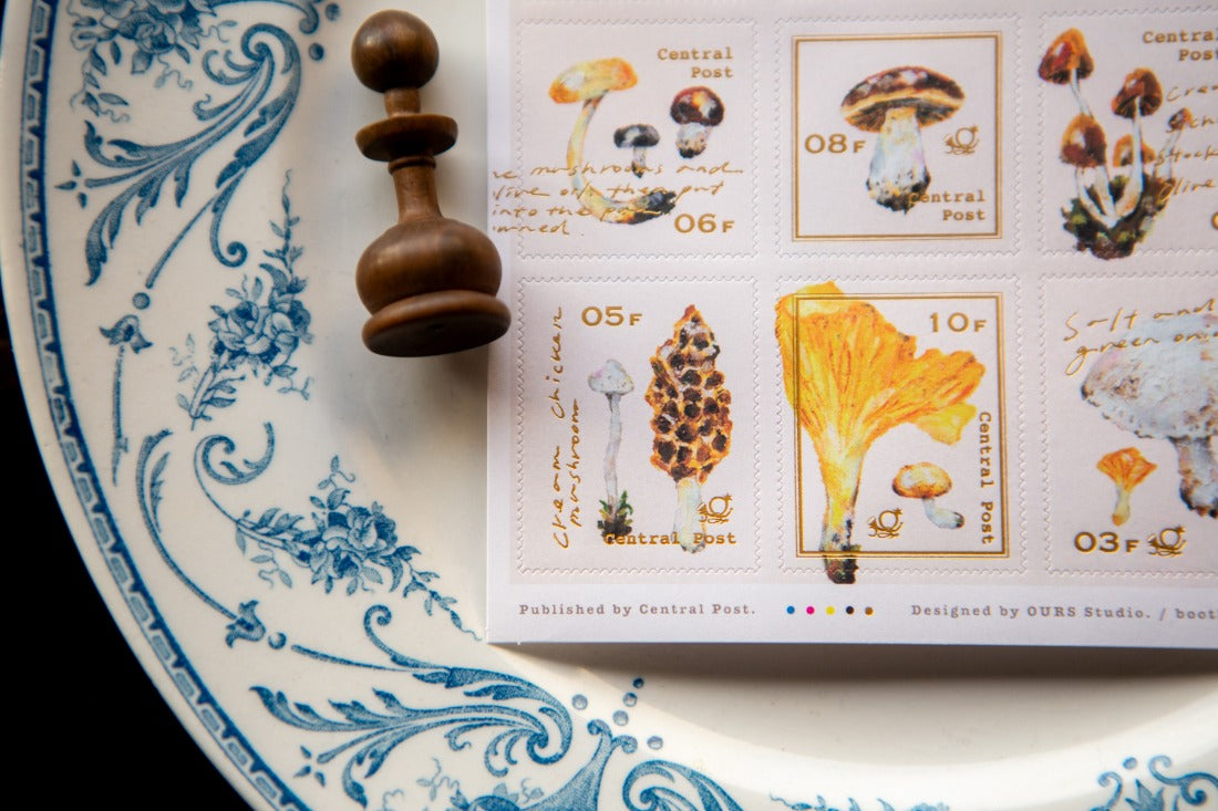Mushroom Recipe Stamp Sticker Set | OURS Studio