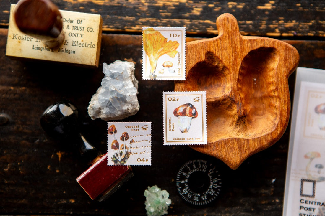 Mushroom Recipe Stamp Sticker Set | OURS Studio