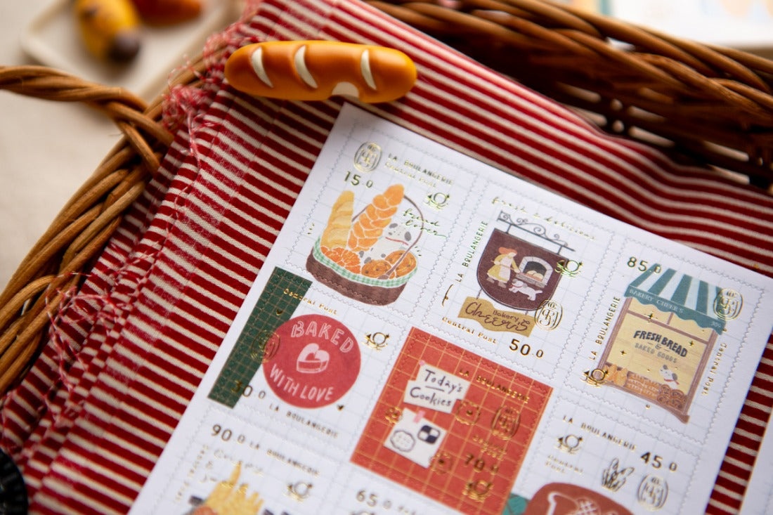 Bakery Cheers Stamp Sticker Set | OURS Studio