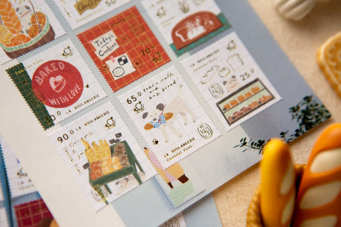 Bakery Cheers Stamp Sticker Set | OURS Studio