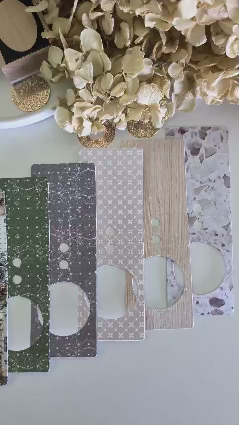 Scrapbook Frame Ephemera | 180 GSM Cardstock | Minimal Neutrals
